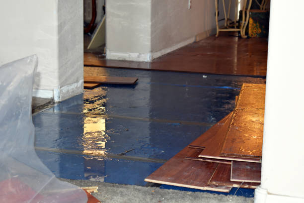 Professional Emergency Water Damage Restoration technician working in Albemarle, NC